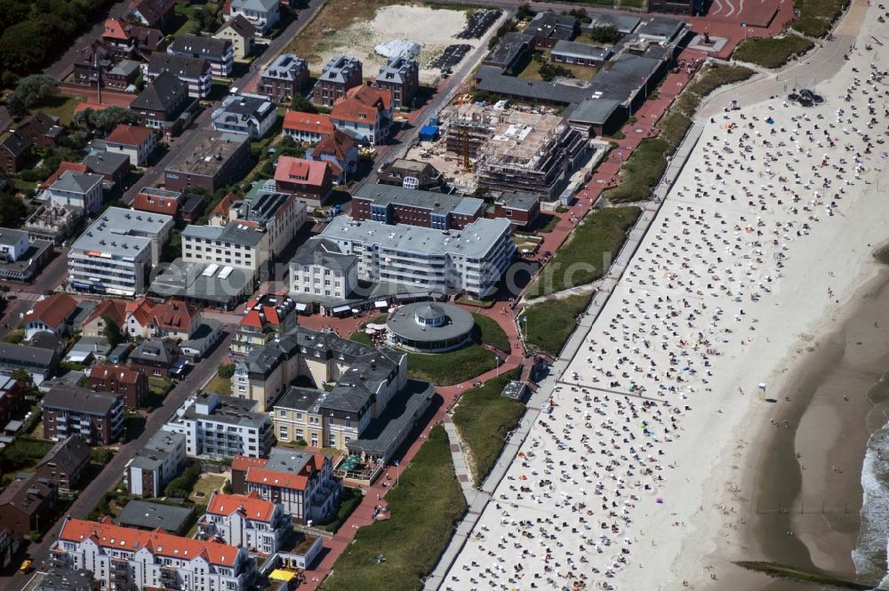 Aerial image Wangerooge - The center of the East Frisian island of Wangerooge in Lower Saxony