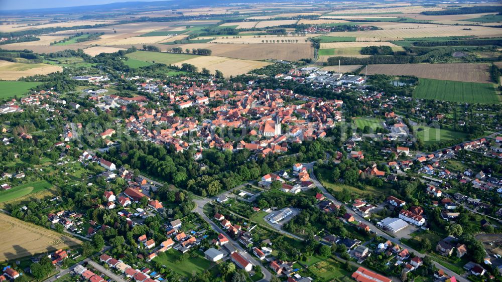 Osterwieck from above - Osterwieck in the state Saxony-Anhalt, Germany