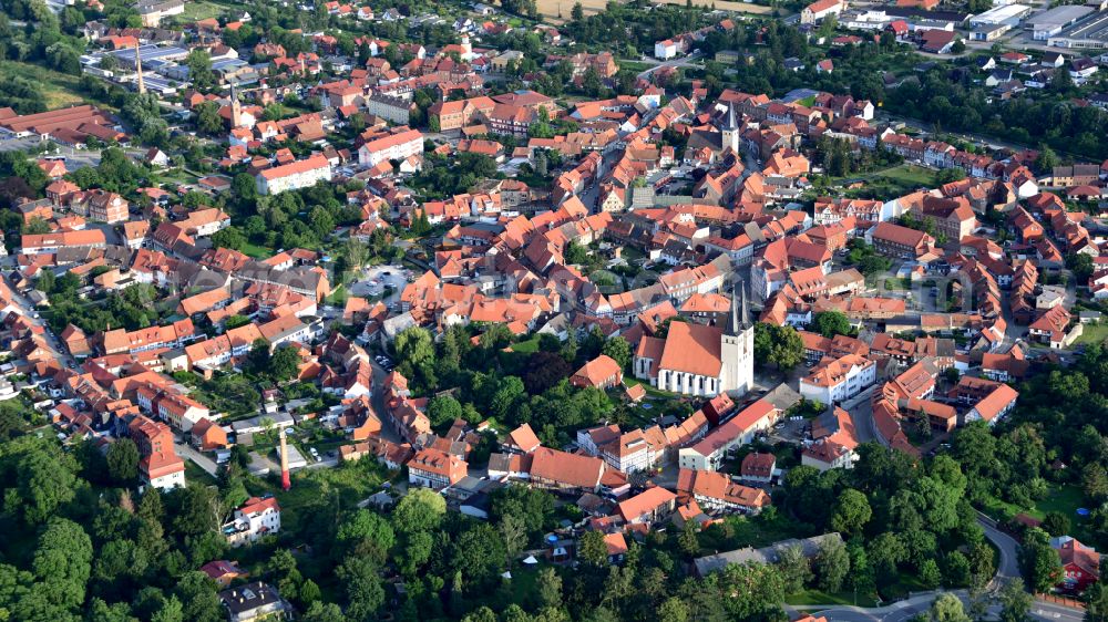 Osterwieck from the bird's eye view: Osterwieck in the state Saxony-Anhalt, Germany