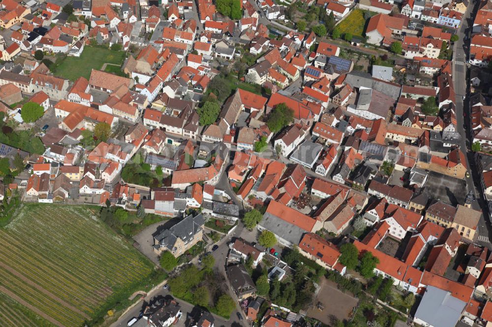 Aerial photograph OSTHOFEN - Osthofen in Rhineland-Palatinate Alzey-Worms