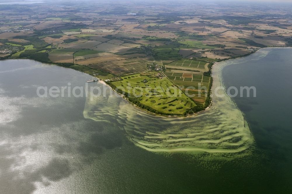 Gramkow - Hohenkirchen from the bird's eye view: Baltic coast - Landscape with the grounds of the Golf Club Hohen Wieschendorf in Mecklenburg-Western Pomerania