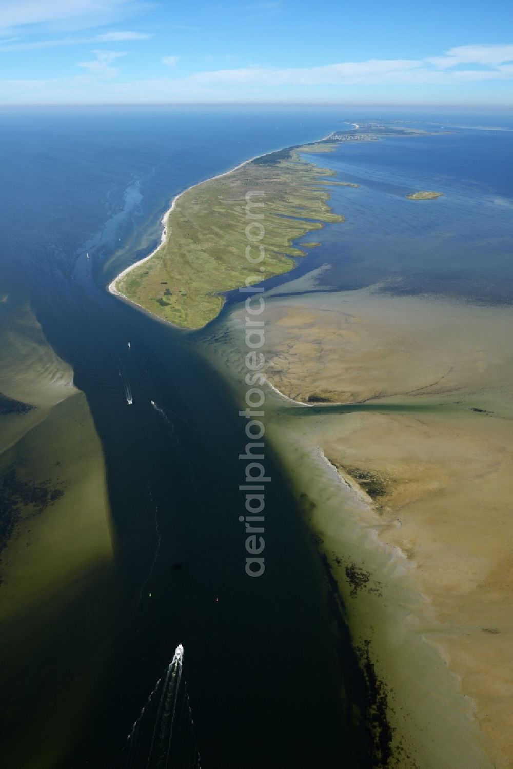 Aerial photograph Insel Hiddensee - Coastal area of the Baltic Sea in island Hiddensee in the state Mecklenburg - Western Pomerania