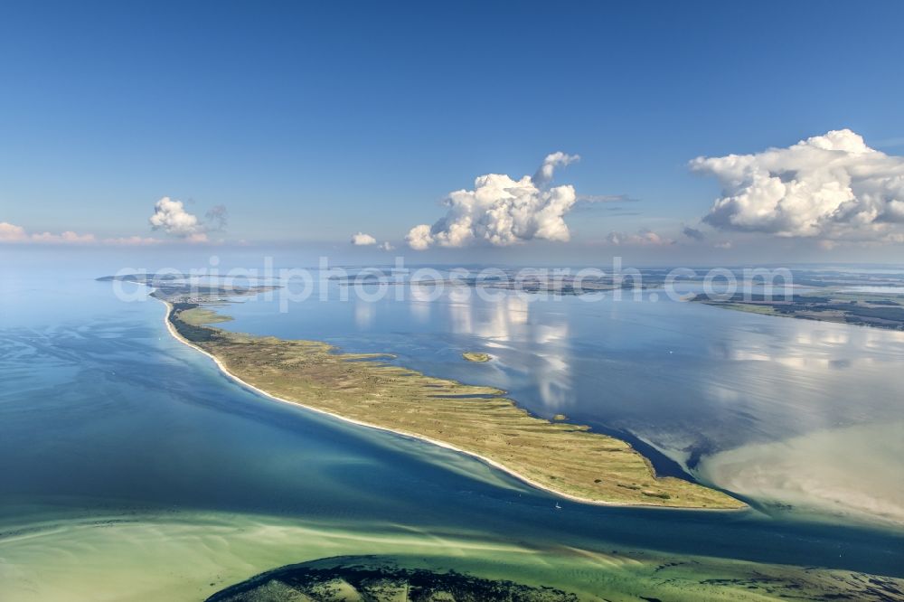 Aerial photograph Insel Hiddensee - Coastal area of the Baltic Sea in island Hiddensee in the state Mecklenburg - Western Pomerania