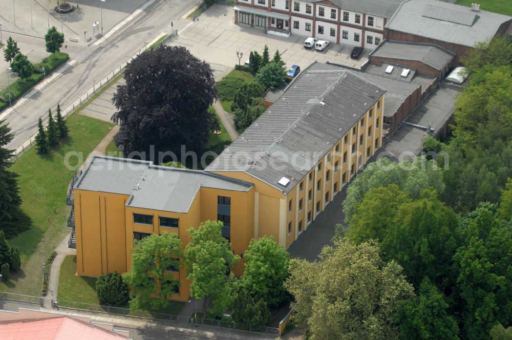 Forst / Lausitz from above - Secondary school centre I Spree-Neisse in Forst in the Lusatia