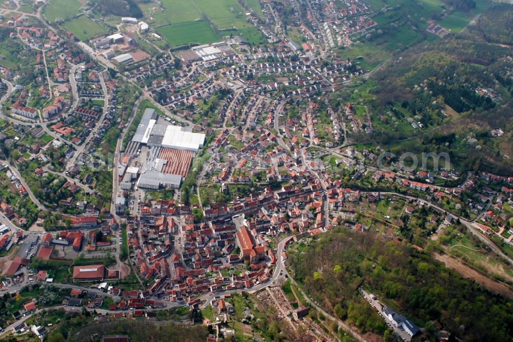 Aerial image Otterberg - Otterberg in the district of Kaiserslautern in Rhineland-Palatinate