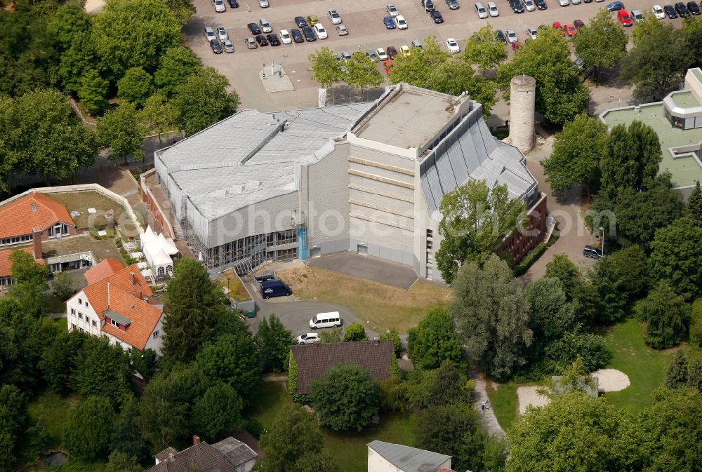 Aerial photograph Paderborn - View of the PaderHalle in Paderborn in the state of North Rhine-Westphalia