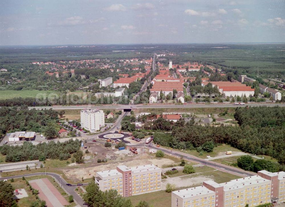 Aerial photograph Schwarzheide / BRB - PAGE - Hotel am Werksgelände der BASF - Schwarzheide.