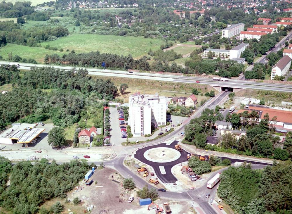 Schwarzheide / BRB from above - PAGE - Hotel am Werksgelände der BASF - Schwarzheide.