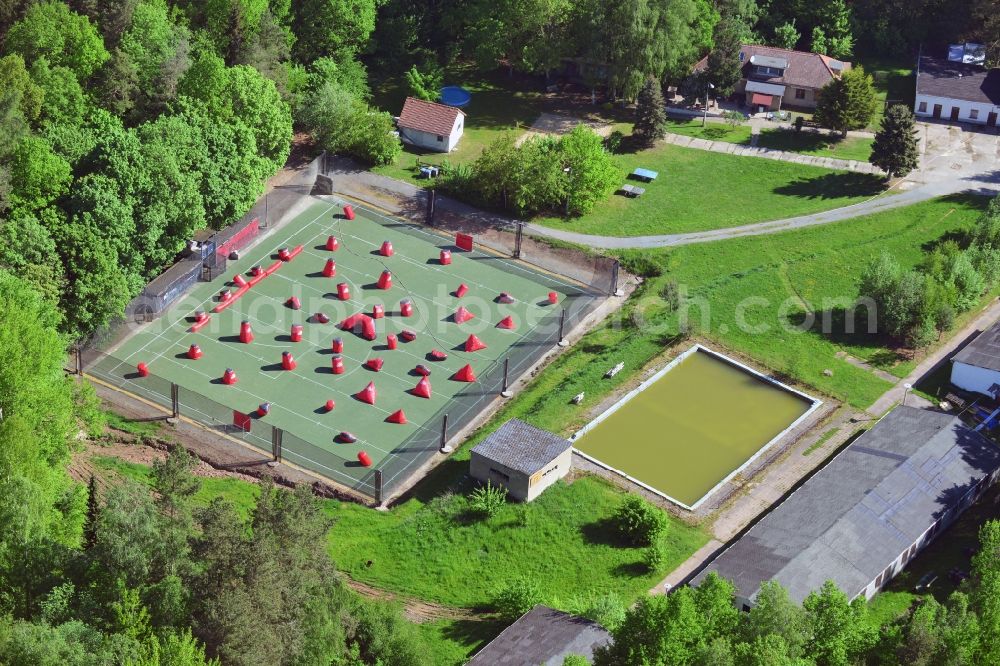 Aerial photograph Hundhaupten - Paintball field in Hundshaupten in Thuringia