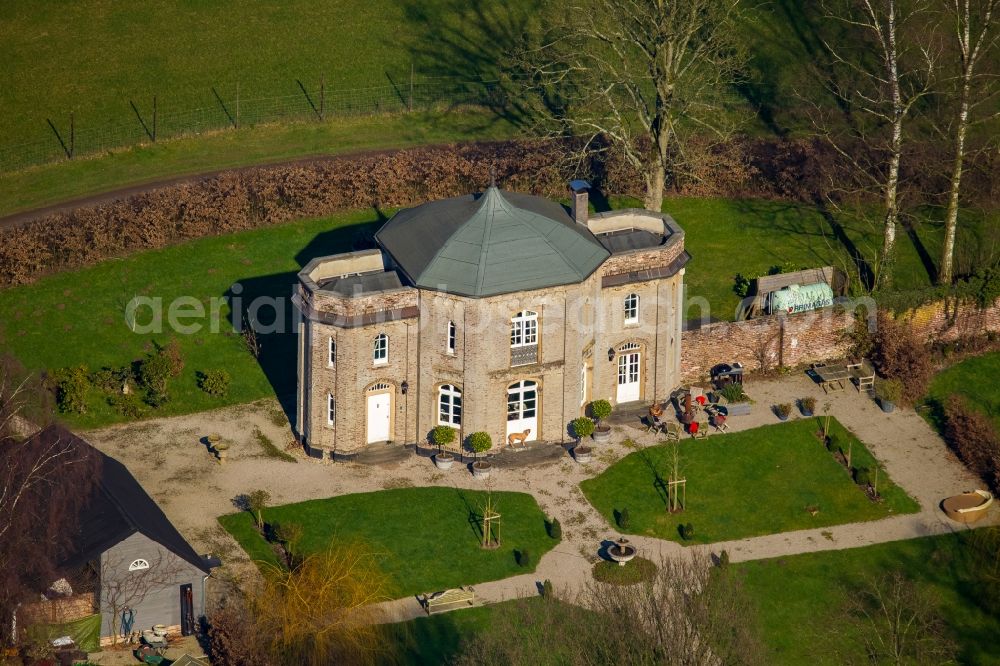 Rheurdt from above - Palace Forsthaus in Rheurdt in the state North Rhine-Westphalia