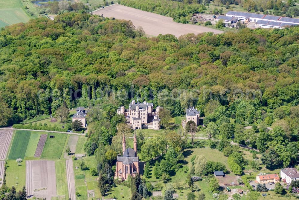 Gardelegen from above - Palace Castle Letzlingen in Gardelegen in the state Saxony-Anhalt, Germany