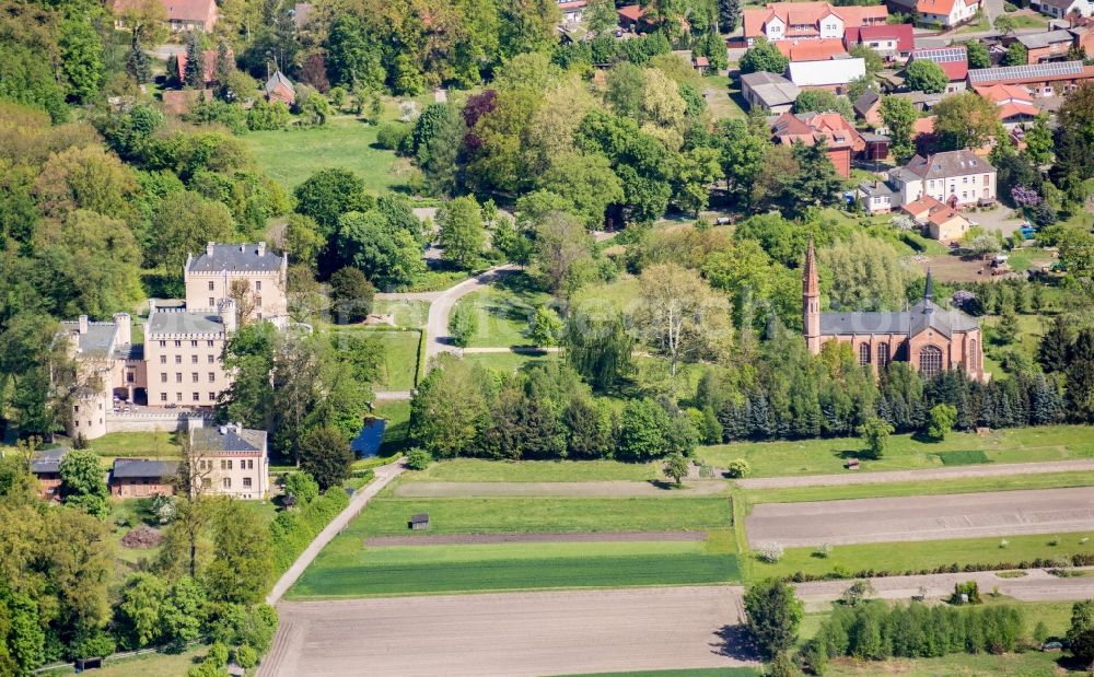 Aerial image Gardelegen - Palace Castle Letzlingen in Gardelegen in the state Saxony-Anhalt, Germany