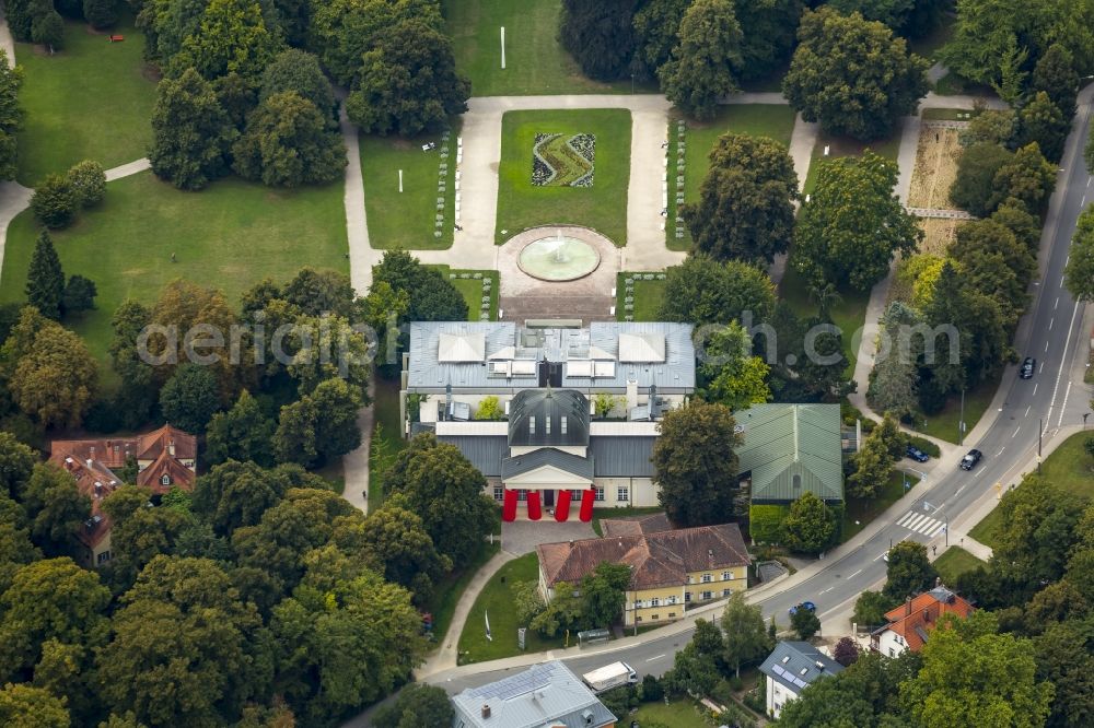 Aerial photograph Regensburg - Palais des Arts Forum East German Gallery in Regensburg in Bavaria