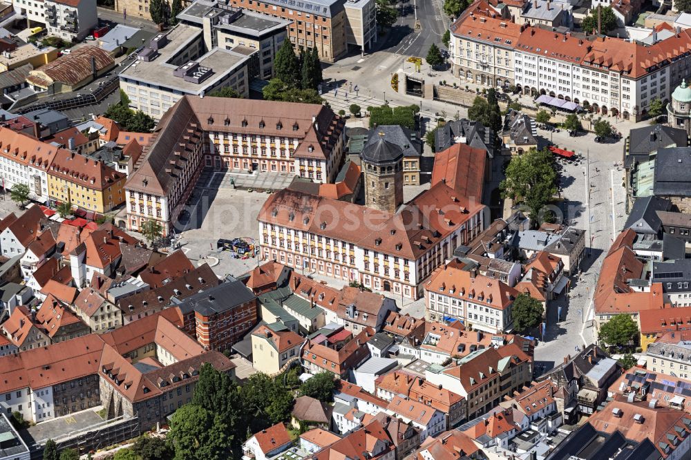 Bayreuth from the bird's eye view: Palace Altes Schloss in Bayreuth in the state Bavaria, Germany