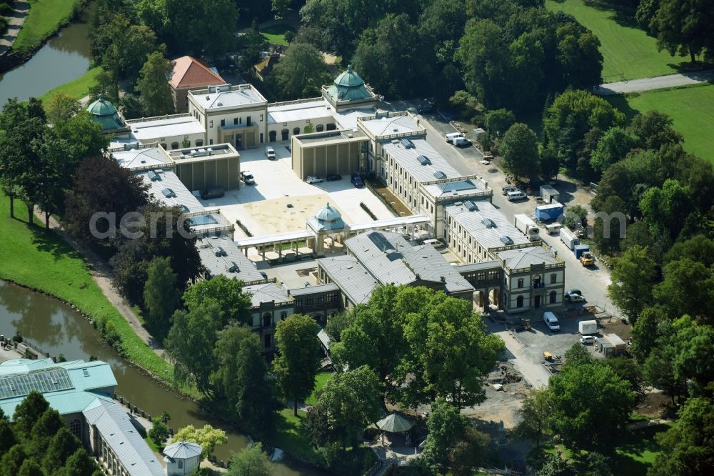 Aerial photograph Bad Kissingen - Palace in Bad Kissingen Im Luitpoldpark in the state Bavaria, Germany