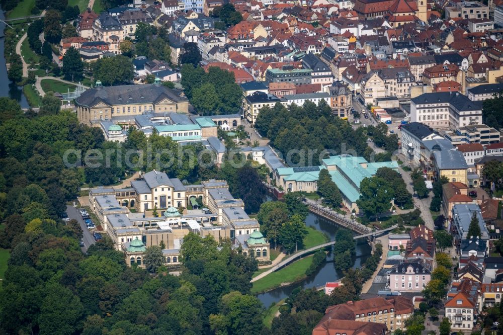 Aerial photograph Bad Kissingen - Palace in Bad Kissingen Im Luitpoldpark in the state Bavaria, Germany