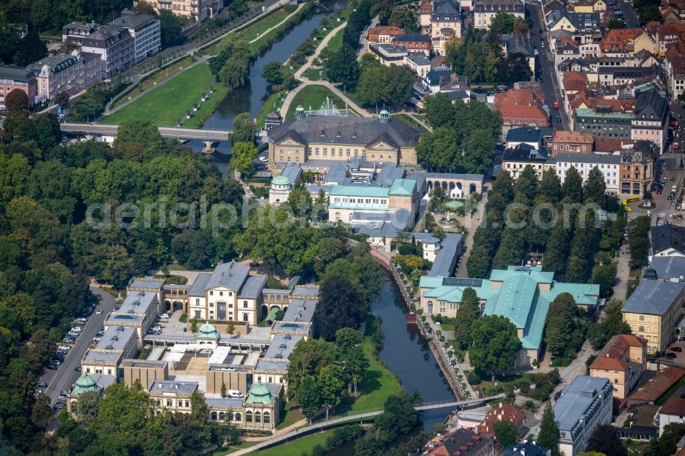 Bad Kissingen from the bird's eye view: Palace in Bad Kissingen Im Luitpoldpark in the state Bavaria, Germany