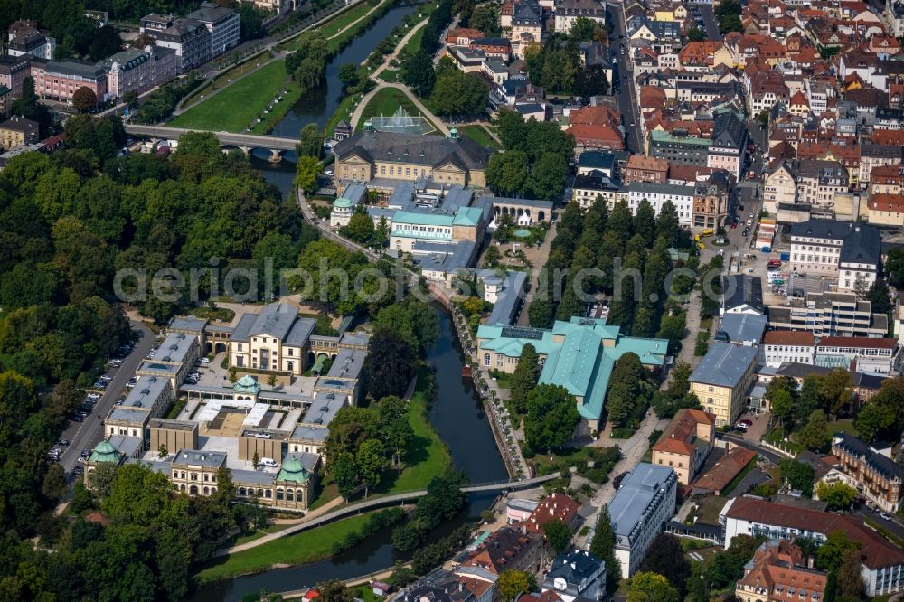 Aerial image Bad Kissingen - Palace in Bad Kissingen Im Luitpoldpark in the state Bavaria, Germany