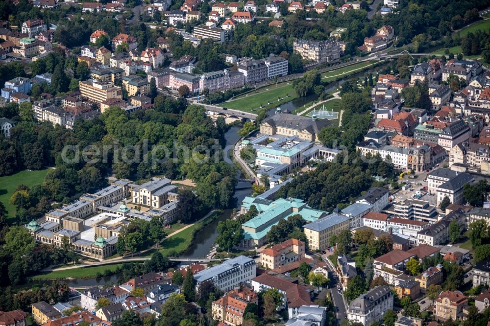 Aerial photograph Bad Kissingen - Palace in Bad Kissingen Im Luitpoldpark in the state Bavaria, Germany