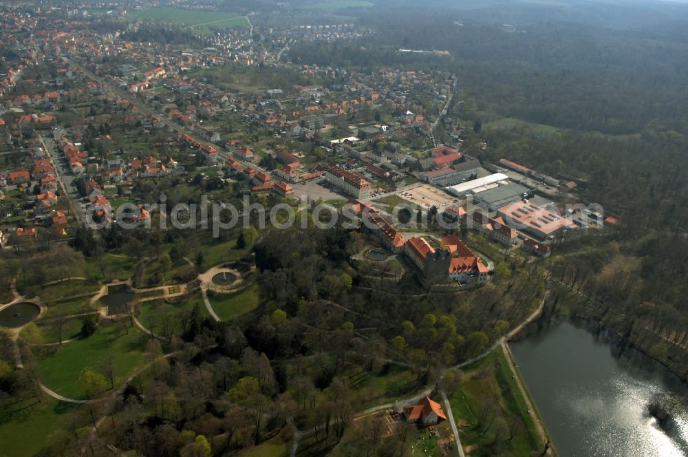 Aerial image Ballenstedt - Palace Ballenstedt on Schlossplatz in Ballenstedt in the state Saxony-Anhalt, Germany