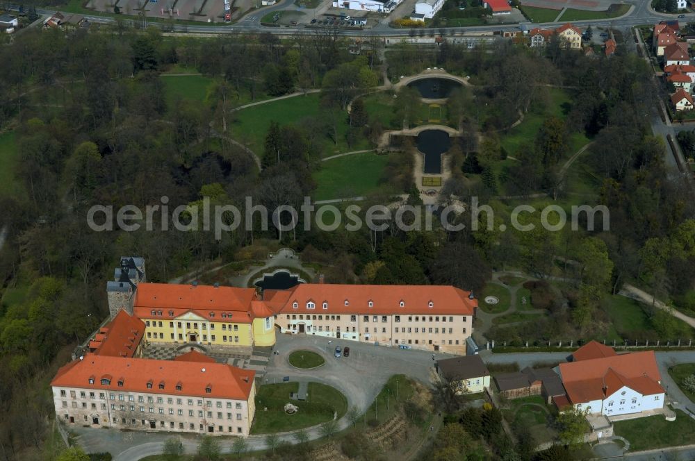 Aerial image Ballenstedt - Palace Ballenstedt on Schlossplatz in Ballenstedt in the state Saxony-Anhalt, Germany