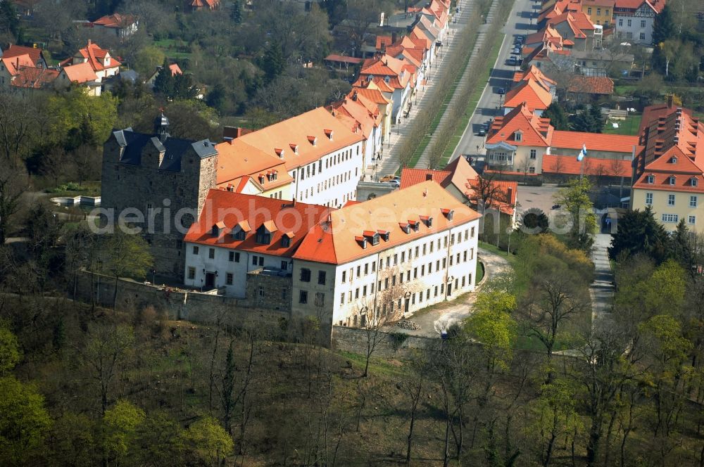 Ballenstedt from above - Palace Ballenstedt on Schlossplatz in Ballenstedt in the state Saxony-Anhalt, Germany