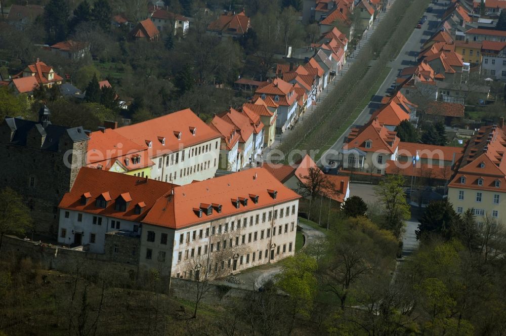 Ballenstedt from the bird's eye view: Palace Ballenstedt on Schlossplatz in Ballenstedt in the state Saxony-Anhalt, Germany