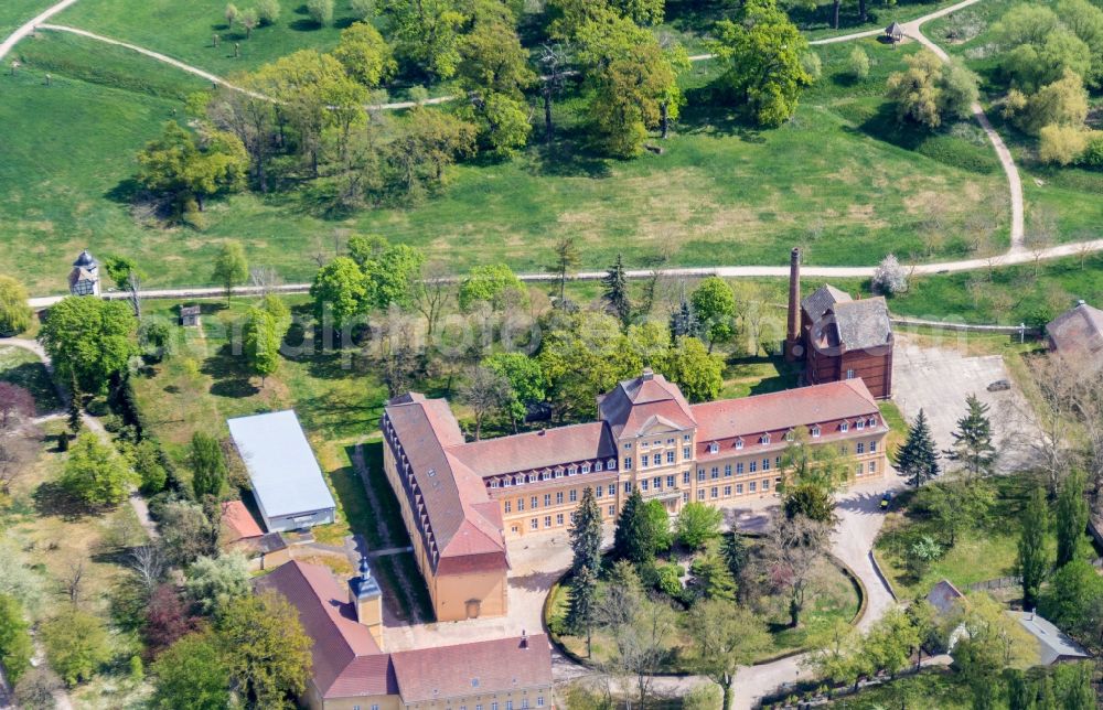 Aerial image Barby (Elbe) - Palace Barby in Barby (Elbe) in the state Saxony-Anhalt, Germany