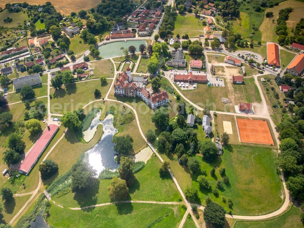 Basedow from above - Palace Basedow in Basedow in the state Mecklenburg - Western Pomerania