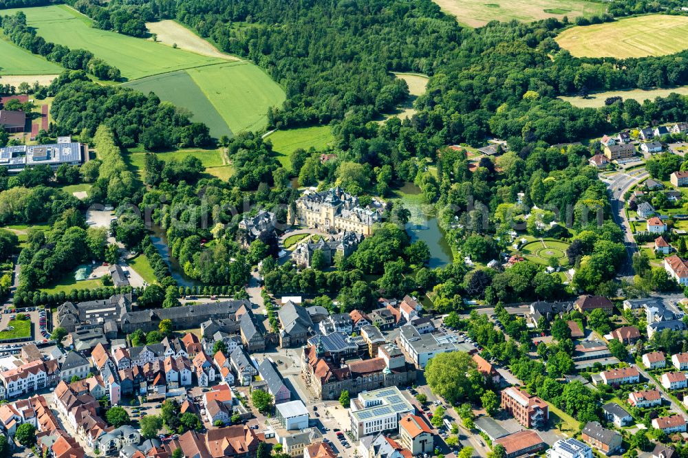 Aerial image Bückeburg - Palace in Bueckeburg in the state Lower Saxony, Germany