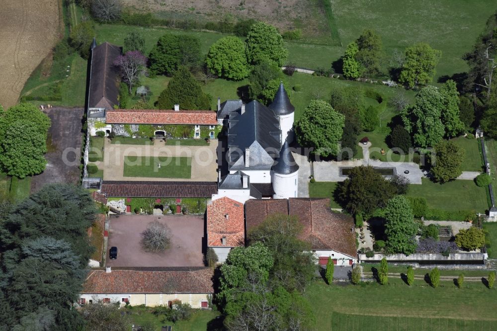 Aerial image Beaulieu - Palace in Beaulieu in Aquitaine Limousin Poitou-Charentes, France