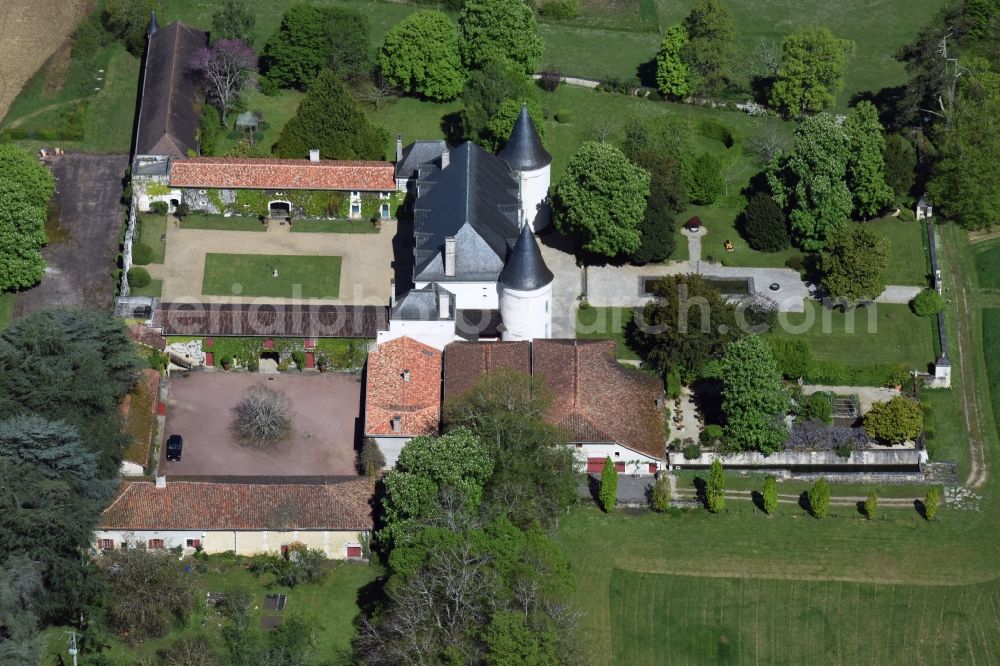 Aerial photograph Beaulieu - Palace in Beaulieu in Aquitaine Limousin Poitou-Charentes, France