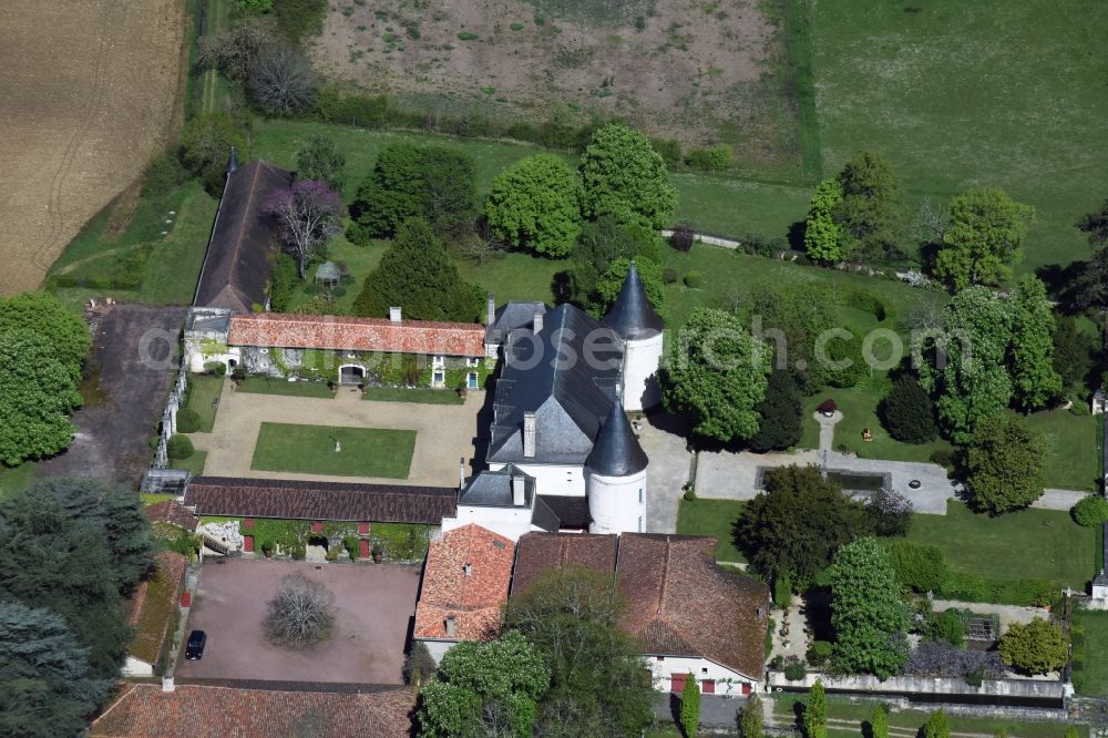 Beaulieu from above - Palace in Beaulieu in Aquitaine Limousin Poitou-Charentes, France