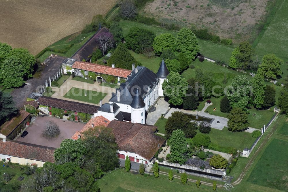 Aerial photograph Beaulieu - Palace in Beaulieu in Aquitaine Limousin Poitou-Charentes, France