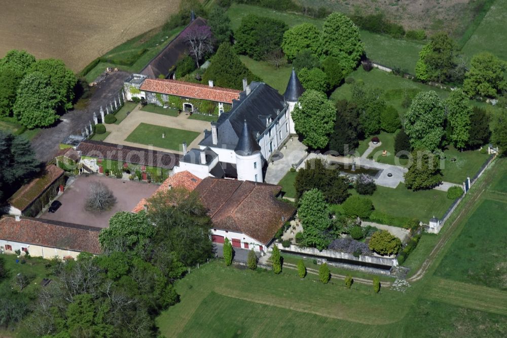 Beaulieu from above - Palace in Beaulieu in Aquitaine Limousin Poitou-Charentes, France