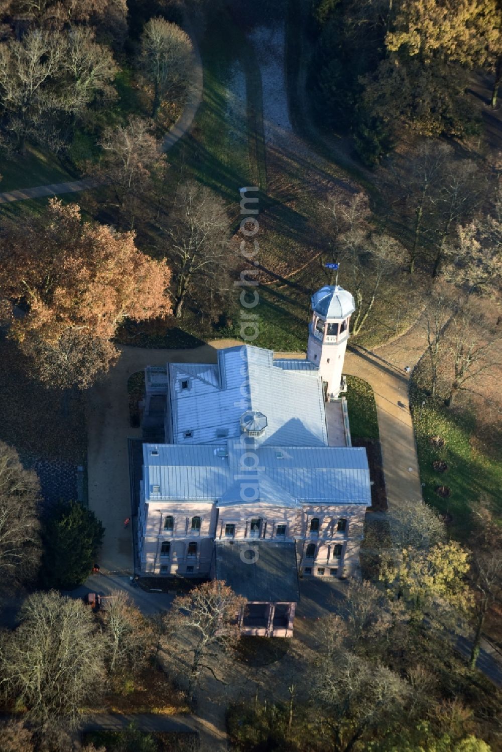 Berlin from the bird's eye view: Palace Biesdorf in Berlin