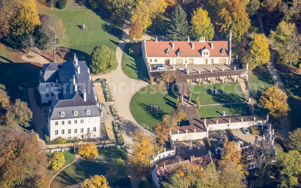 Cottbus from the bird's eye view: Palace Branitz Fuerst with Pueckler Museum Zum Kavalierhaus in Cottbus in the state Brandenburg