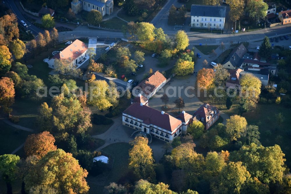 Aerial photograph Caputh - Palace Caputh on Strasse der Einheit in Caputh in the state Brandenburg