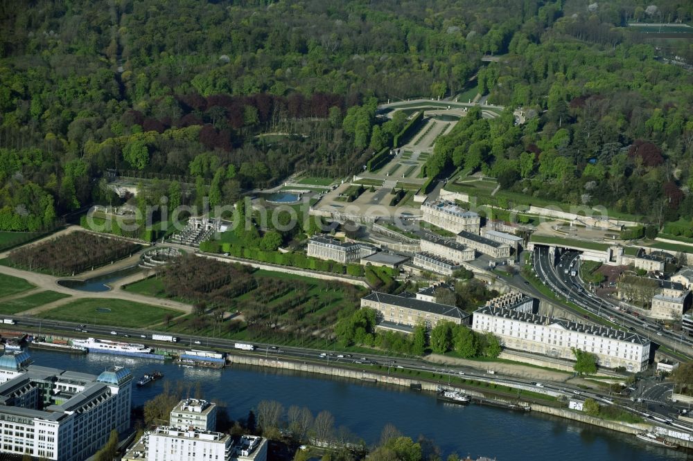 Aerial photograph Saint-Cloud - Palace Chateau de Saint Cloud in Saint-Cloud in Ile-de-France, France