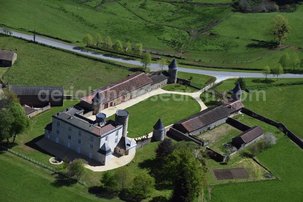 Aerial photograph Cussac - Palace in Cussac in Aquitaine Limousin Poitou-Charentes, France