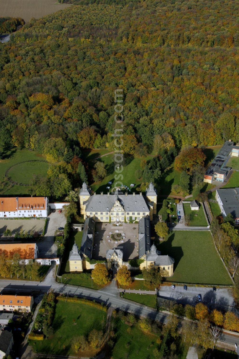 Aerial photograph Eringerfeld - Palace in Eringerfeld in the state North Rhine-Westphalia, Germany