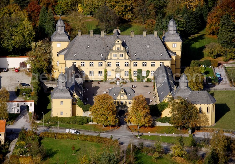 Aerial image Eringerfeld - Palace in Eringerfeld in the state North Rhine-Westphalia, Germany