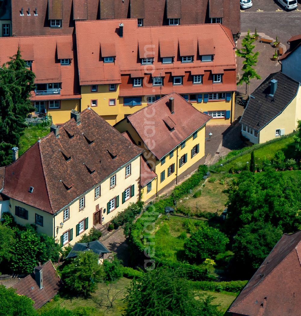 Aerial photograph Ettenheim - Palace in Ettenheim in the state Baden-Wuerttemberg, Germany