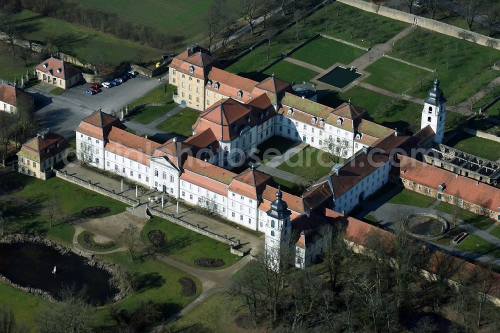 Aerial image Eichenzell - Palace Fasanerie in Eichenzell in the state Hesse