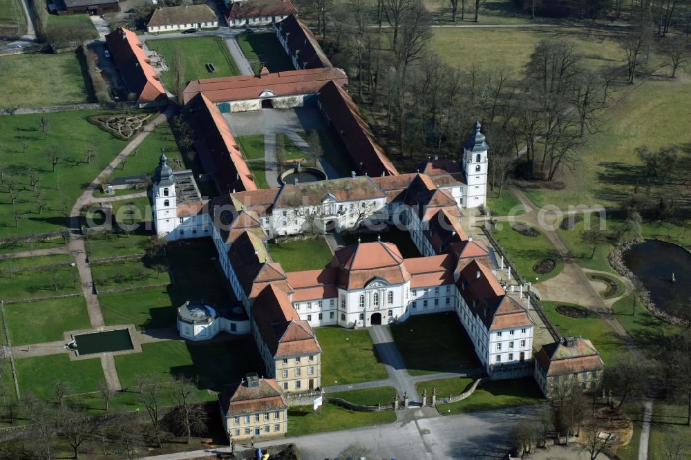 Eichenzell from above - Palace Fasanerie in Eichenzell in the state Hesse