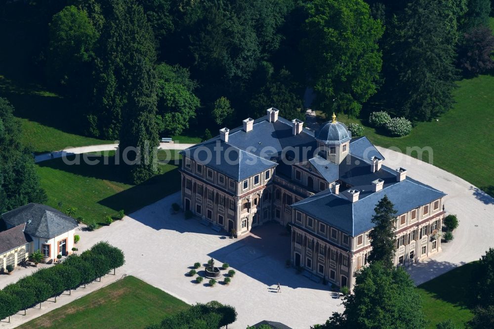 Rastatt from the bird's eye view: Palace Favorite in Rastatt in the state Baden-Wurttemberg, Germany