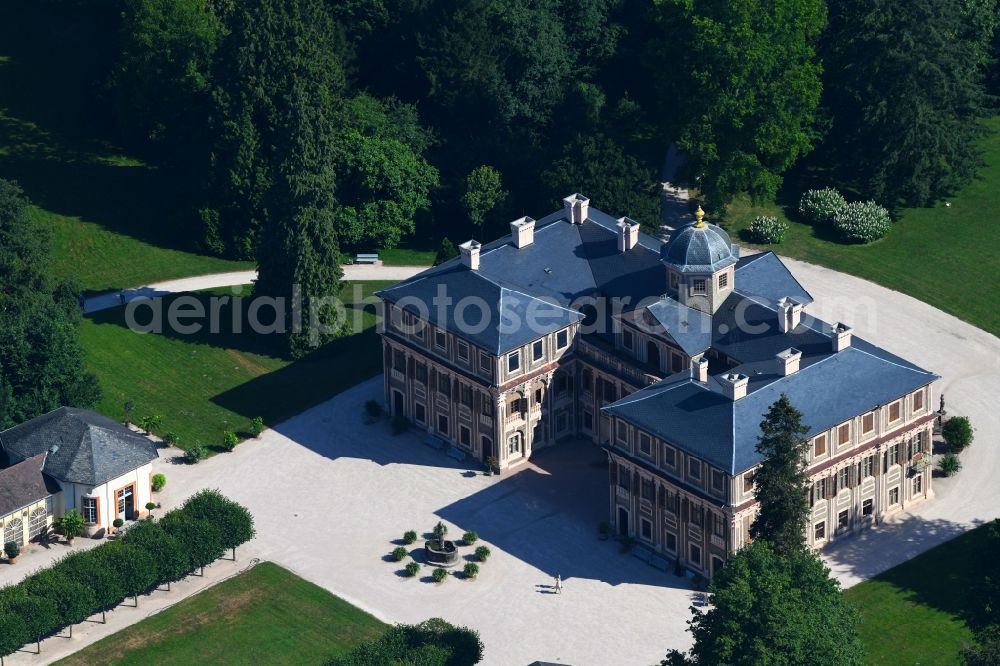 Aerial image Rastatt - Palace Favorite in Rastatt in the state Baden-Wurttemberg, Germany