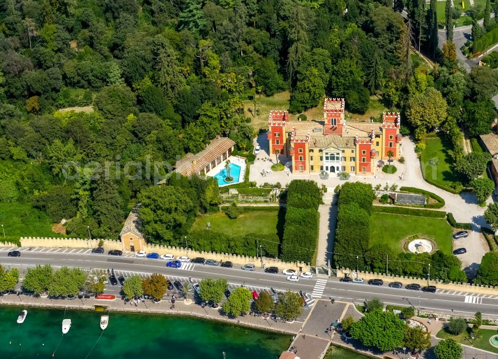 Garda from the bird's eye view: Palace in Garda in Veneto, Italy