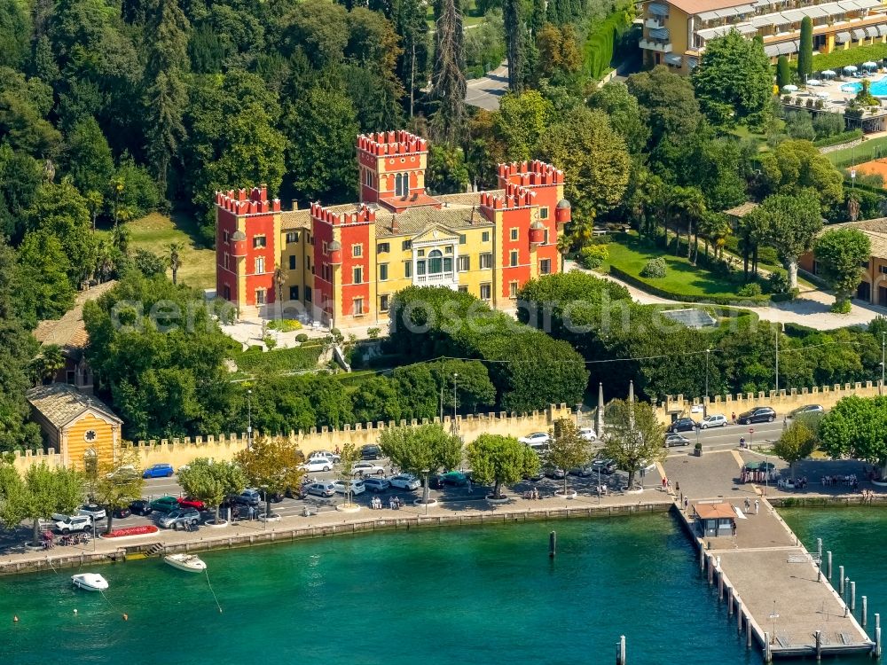 Garda from above - Palace in Garda in Veneto, Italy