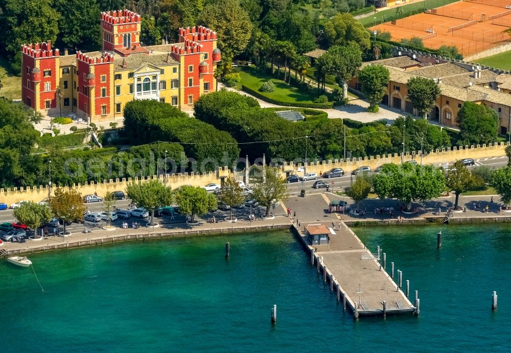 Garda from the bird's eye view: Palace in Garda in Veneto, Italy